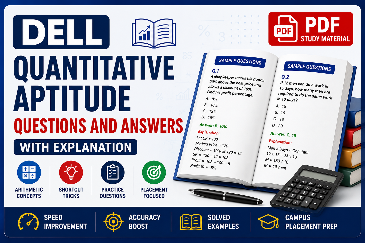 Dell Quantitative Aptitude Questions and Answers